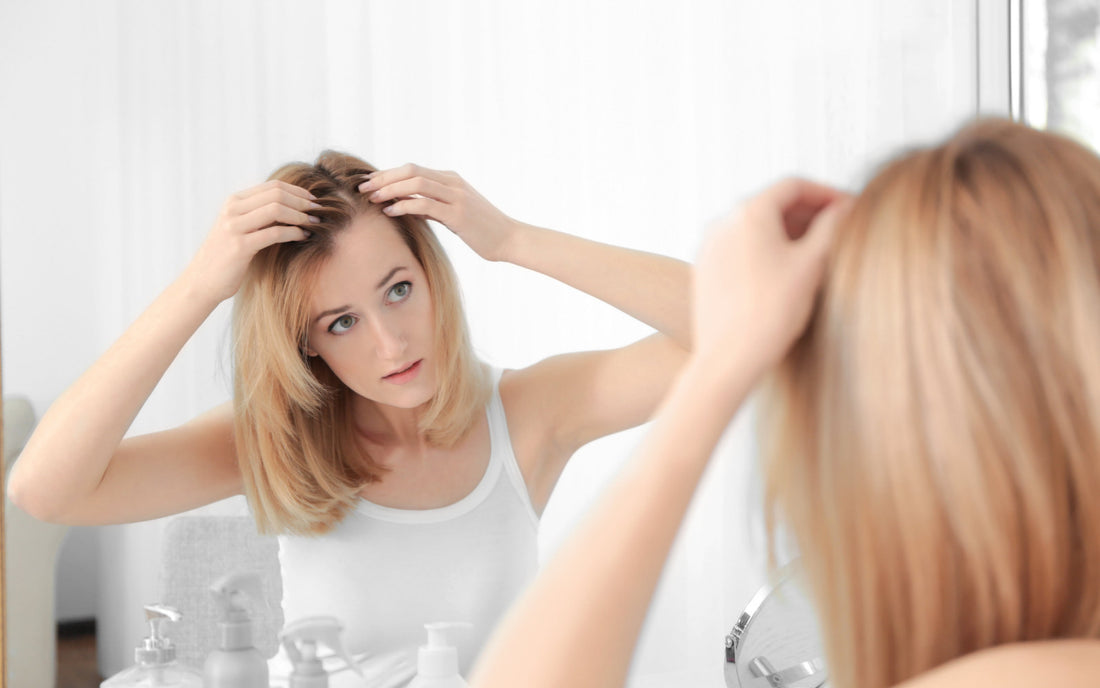 woman thinning hair